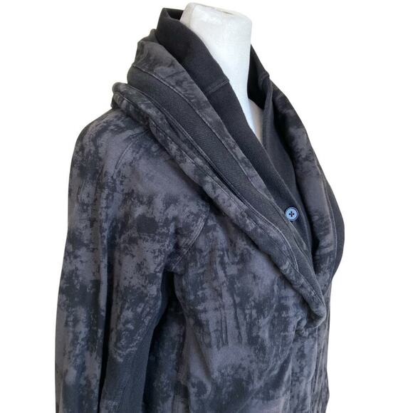 Lululemon Sz 12 To Class Jacket in Sea Bed Black Deep Coal Black Light Flaw - Picture 7 of 16
